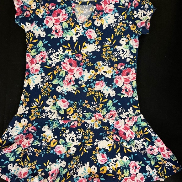 Extremely Me - Navy Blue Multicolor - Floral - Dress Size 5/6 - Picture 8 of 10